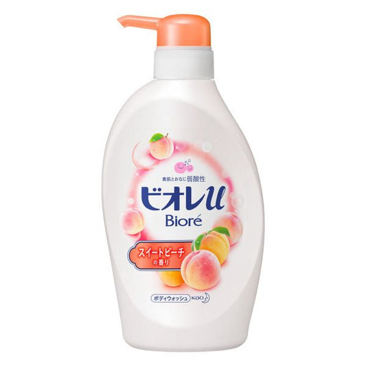 KAO BIORE U Body Wash Foam Pump Sweet Peach 480ml