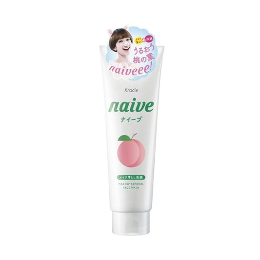 KRACIE NAIVE MAKEUP Cleansing Foam Peach 200g