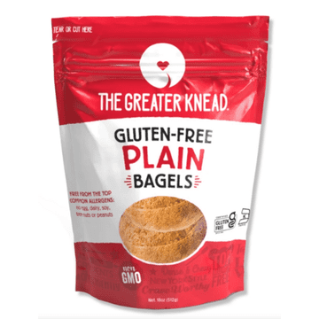 The Greater Knead Plain Gluten-free Bagels Case of 4 18oz