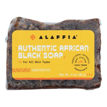 Alaffia - African Black Soap - Unscented - 3 oz.