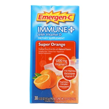 Emergen-C Immune Plus Super Orange Dietary Supplement - 1 Each - 30 PKT