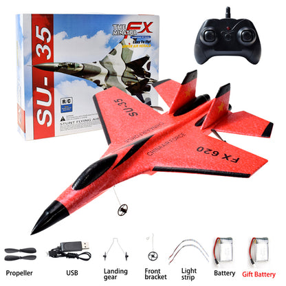 Rc Plane SU 57 Radio Controlled Airplane with Light Fixed Wing Hand Throwing Foam Electric Remote Control Plan