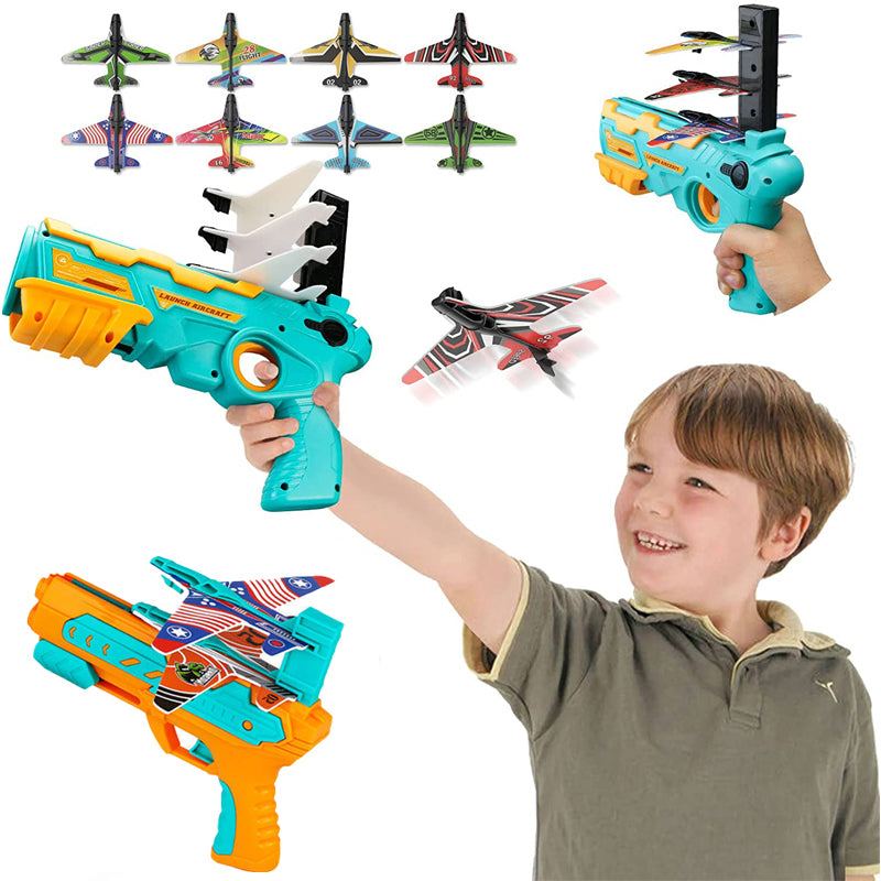 Airplane Launcher Bubble Catapult Plane Toy