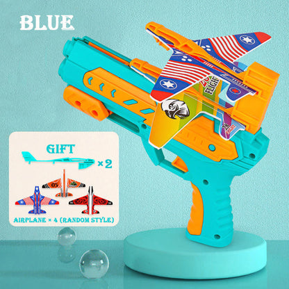 Airplane Launcher Bubble Catapult Plane Toy