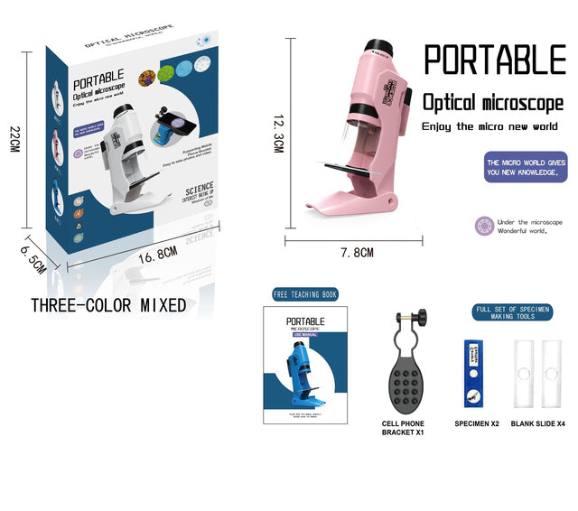 portable electronic mobile phone microscope