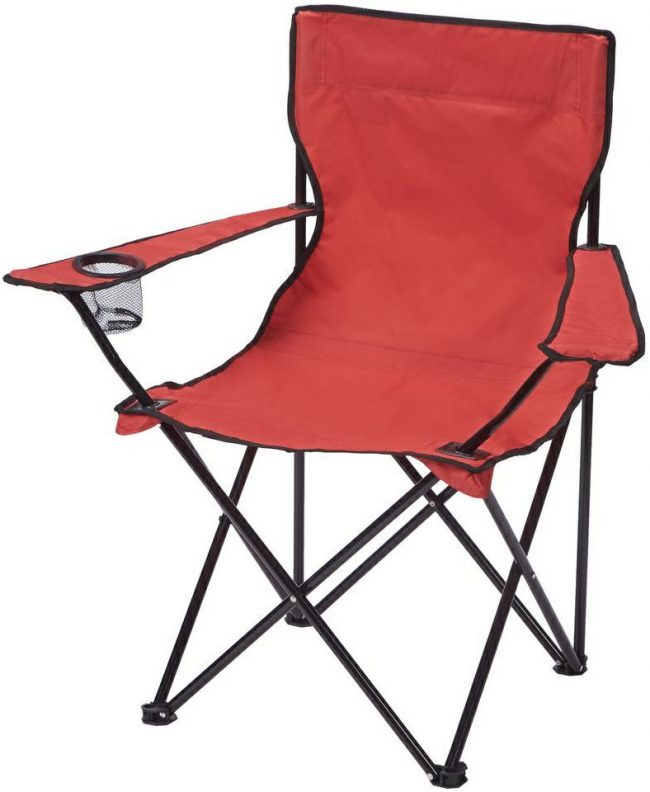 CAMPING CHAIR-COLLAPSIBLE – RED